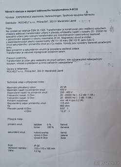 Výstupné transformátory pre 6C33C - 5