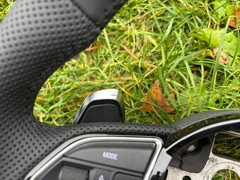 VOLANT AUDI KOŽENÝ ZKOSENY RS PADLA PERFOROVANA KUZE - 5