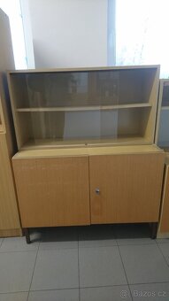 Prosklená skříň, policová skříň, šatní skříň, pracovní stůl - 5