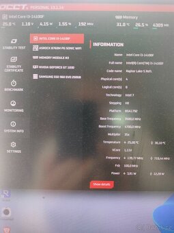 Herní i3 14100F; MSI B760 WIFI; 16GB DDR5 - 5