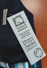 Dětské manžestrové lacláče NOVÉ vel. 92 - 5