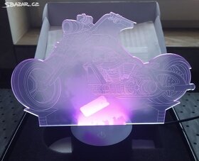 LED lampa Ilusion 3D noční světlo MOTOCYKL - 5