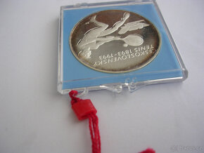 Ag 500 Kčs 1993 Československý tenis Proof len 1162 ks - 5