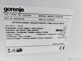 Mrazák Gorenje 180 cm výška - 5