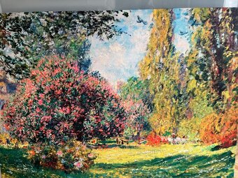 OBRAZ Park Monceau (Paříž) -motiv CLAUDE MONET- PODZIMNÍ PAR - 5