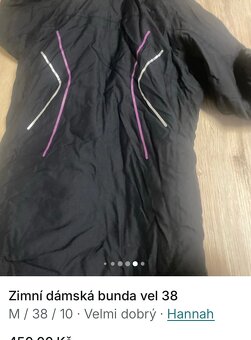 Zimní dámská bunda vel 38 - 5