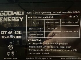 Domácí větrná elektrárna + baterie, 400W 12V, zánovní - 5
