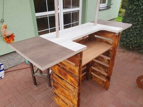 Barový stůl d 105/170 x š 60 x v 115 cm - 5