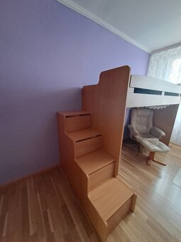 Palanda, dětská postel, vyvýšená postel, postel - 5