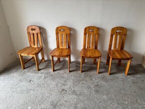 PRODÁM ŽIDLE 4 KS-MASIVNÍ BOROVICE - 5