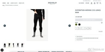 Nové spodní kalhoty Devold Expedition Merino 235 Longs Man M - 5