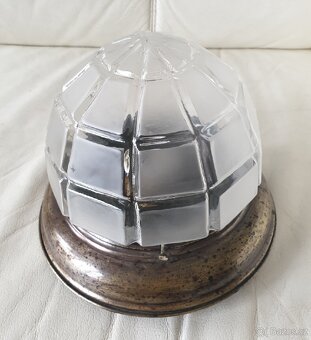 Starožitná stropnice mosaz art deco prolamované II - 5