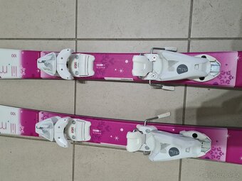 Dětské lyže Elan 100 cm + lyžáky + hůlky - 5