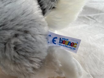 Plyšový pejsek husky ležící - 5