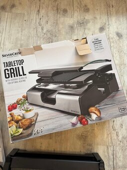 Stolní elektrický gril Silvercrest málo používaný - 5