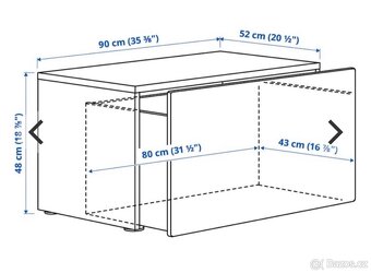 Lavice IKEA STUVA s úložným šuplíkem/boxem - 5
