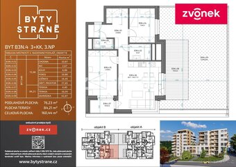 Nový byt 3+kk se zahrádkou v projektu Byty Stráně - 5