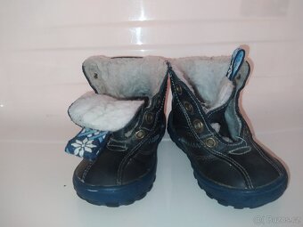 BOTY16_Kožené zimní boty dětské vel. 21 - 5