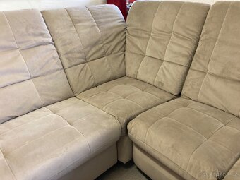 Rohová relaxační sedací souprava-Nová - 5