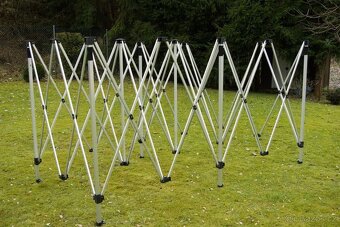 Nový párty stan nůžkový 6x3 m,se 4 bočními stěnami - 5