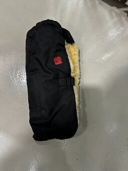 Fusak na kočárek-KAISER Naturell s ovčí kožešinou +rukávník - 5