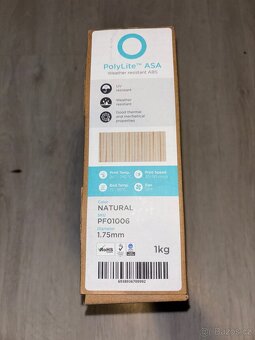 Polymaker PolyLite ASA 1,75mm 1kg 3ks Natural, Grey, Red - 5