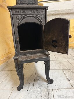 Norská litinová starožitná kamna Č.: 59 - 5