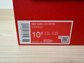 Nike Dunk Low Retro Black White Panda vel.44,5/28,5cm - 5