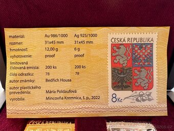 Limitovaná sada známek - Au/Ag - 5