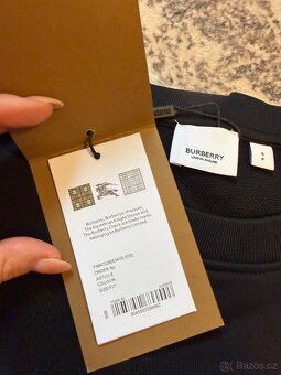 Pánská mikina – černá s bílým logem - 5