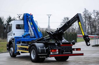 HÁKOVÝ NOSIČ KONTEJNERŮ + HYDRAULICKÁ RUKA MERCEDES AXOR 18T - 5