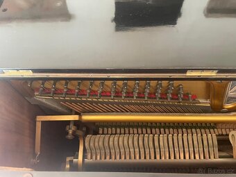 Pianino E. A. Albert & Co., historické, mosazné svícny, funk - 5