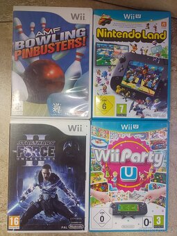 Hry Nintendo Wii 4 kusy-StarWars,Bowling,NintendoLand,Party - 5