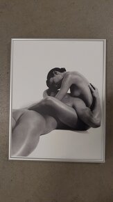 Černobílé fotografie aktů ve stříbrných rámech - 5