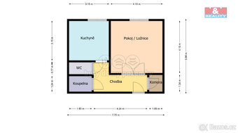 Pronájem bytu 1+1, 39 m², Kopřivnice, ul. Francouzská - 5