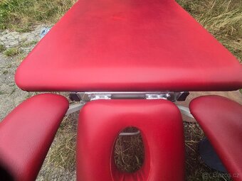 Elektrické Masážní lehátko AKCE červené - 5