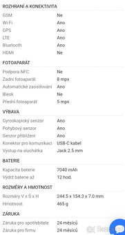 Tablet Samsung Galaxy Tab S6 Lite LTE Gray - 5