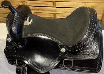 Westernový sedlový komplet 9) černý - 5