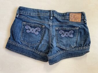 Džínové šortky s náševkou, vel S/M, mng jeans - 5