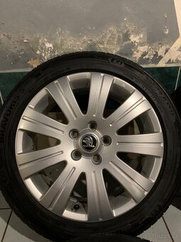 Alu kola Škoda R17 5X112 LETNÍ PNEU 205/50 R17 FLASH - 5