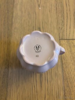 Růžový porcelán s pomněnkami-HC Chodov sada - 5