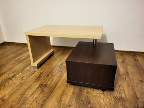 Konferenční stůl, lamino, odstín: jasan/wenge - 5