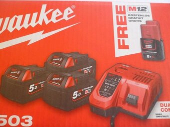 Nová AKU sada Milwaukee M18 NRG-503 - 5