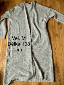Kardigan, košile, svetr, mikinové šaty, vel. M - 5