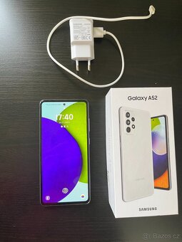 📱 Samsung Galaxy A52/ 64 GB (bílý) – TOP stav, osob. předán - 5