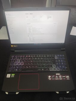Acer nitro 5 - RTX 3060, 32GB RAM, 2X SSD 512GB- TOP STAV - 5