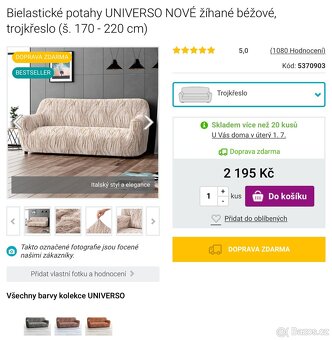 Potahy na sedačku a křeslo - 5