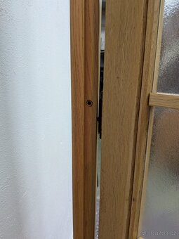 Masivní DUB Dvoukřídlé dveře s nadsvětlíkem V 241,5 cm - 5