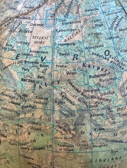 RETRO starý GLOBUS svítí - 5