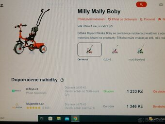 Tříkolka s vodící tyčí - 5